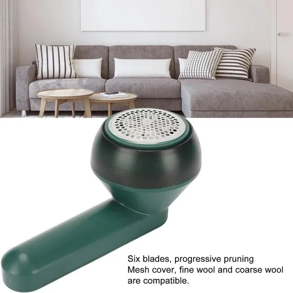 Green_Rechargeable_Electric_Fabric_Lint_Remover_Abs_Plastic,_Stainless_Steel